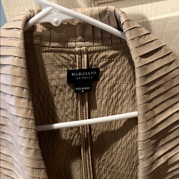 Marciano Tan Blazer with Draped Front - Picture 2 of 3